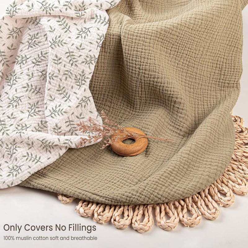 Termichy Baby Lounger Cover Muslin: Soft Cotton Slipcover for Snuggle Me Lounger - Removable & Machine Washable for Daily Use - Zipper-Free & Skin-Friendly for Newborn Girls and Boys - Image 5